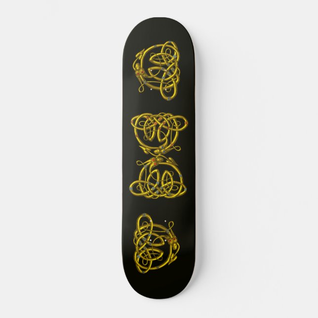 DRAGON KÄRLEK MINI SKATEBOARD BRÄDA 18,5 CM (Framsida)