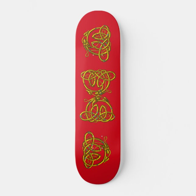 DRAGON KÄRLEK SKATEBOARD BRÄDA 20 CM (Framsida)
