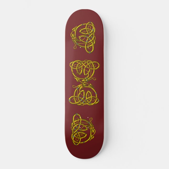 DRAGON KÄRLEK SKATEBOARD BRÄDA 21,5 CM (Framsida)
