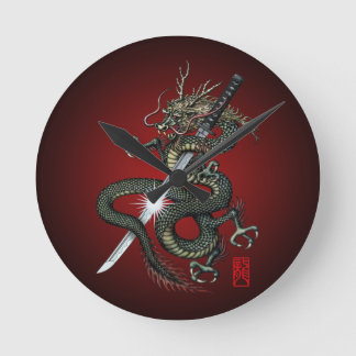 Dragon katana3 rund klocka