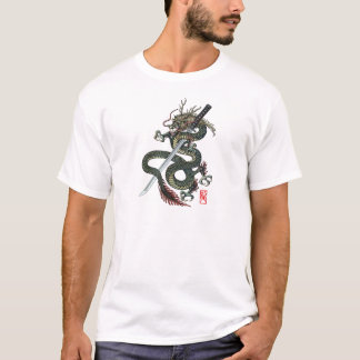 Dragon katana tee shirt