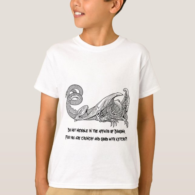 Dragon Ketchup 2 T Shirt (Framsida)