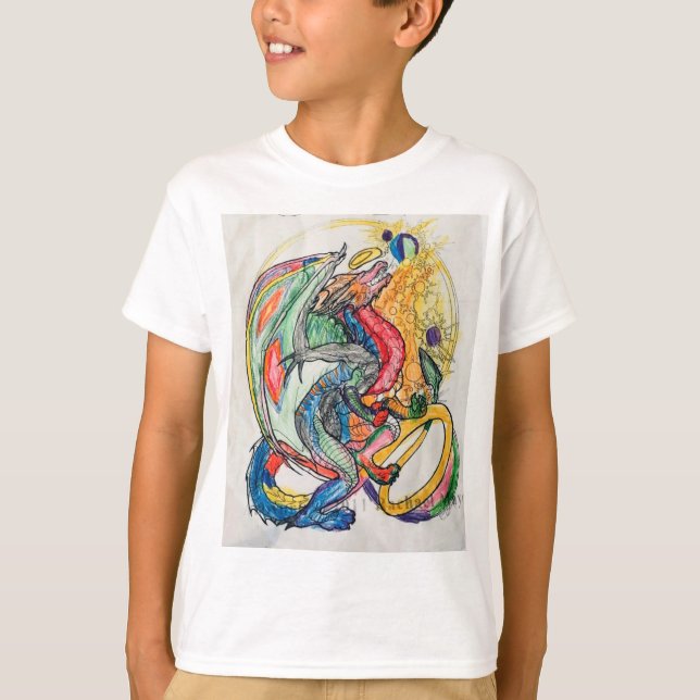 Dragon Kids Basic T-Shirt (Framsida)