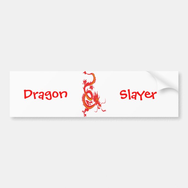 Dragon/kinesisk nyår bildekal (Framsidan)