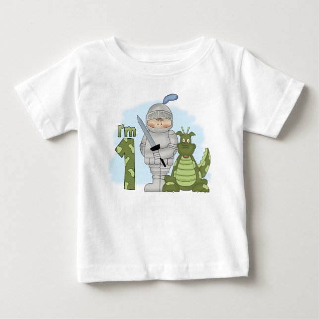Dragon Knight 1:a födelsedagen T Shirt (Framsida)