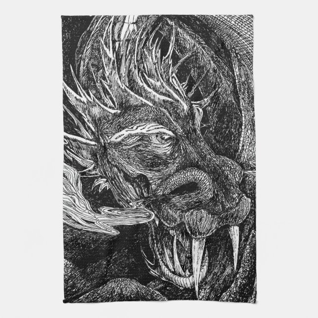 Dragon kökshandduk (Vertikal)