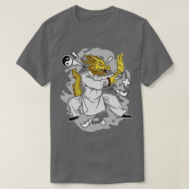 Dragon Kungfu T Shirt (Design framsida)