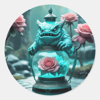 Dragon Lantern 2 Runt Klistermärke