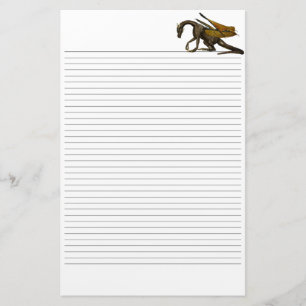 Dragon Led Stationery Brevpapper