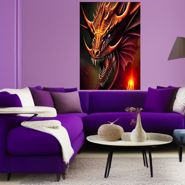 Dragon-leendet | AI Art Poster (Skapare uppladdad)