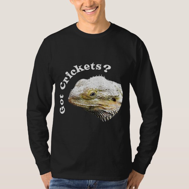 Dragon Lizard Har Cricks Reptile Pagona T Shirt (Framsida)