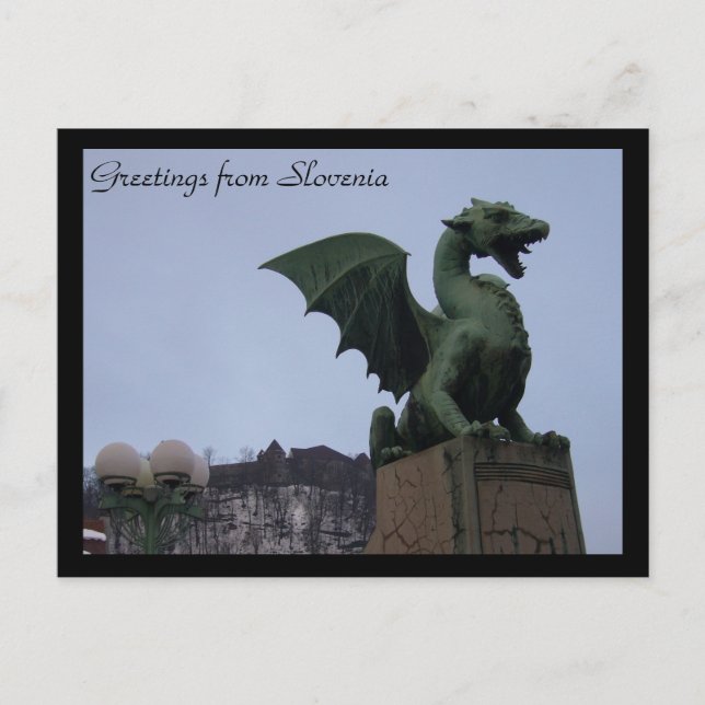 dragon ljubljana vykort (Framsida)