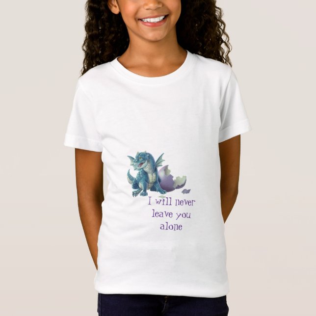 Dragon loves a pretty girl t shirt (Framsida)