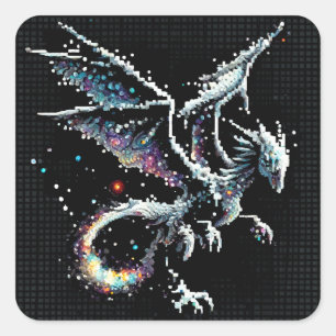 Dragon Luft Elemental Fyrkantigt Klistermärke