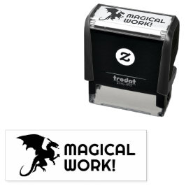 Dragon Magic Work Self-Inking Frimärke Självfärgande Stämpel