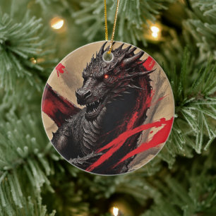 Dragon Majesty - Exklusiv Julgransprydnad Keramik