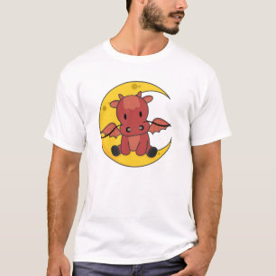 Dragon Måne Bra Night Dragon Fantasy T Shirt