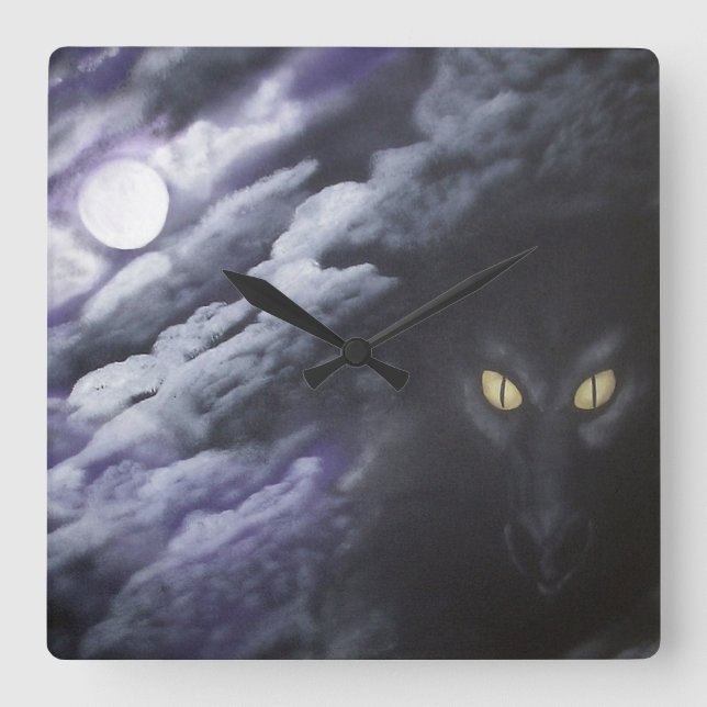 Dragon Måne-klocka Fyrkantig Klocka (Framsida)