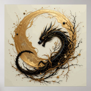 Dragon måne ljusskugga poster