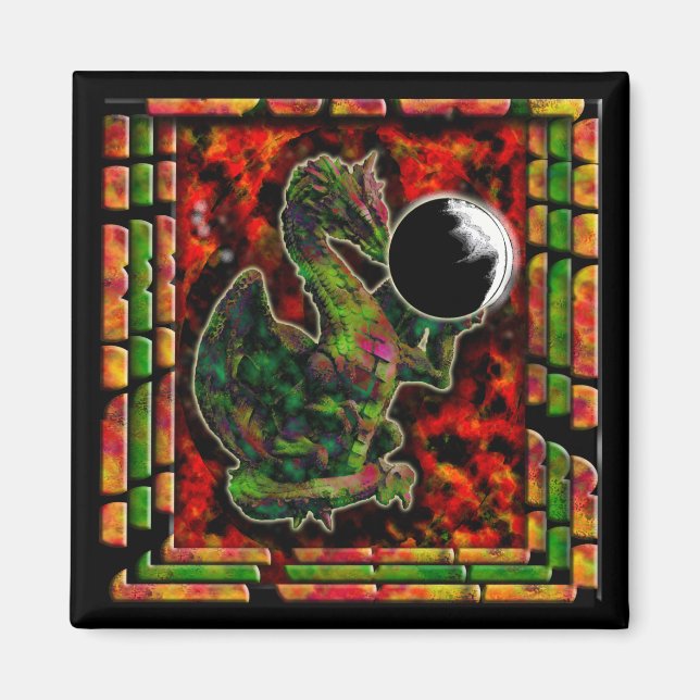 Dragon Måne Magnet (Framsidan)