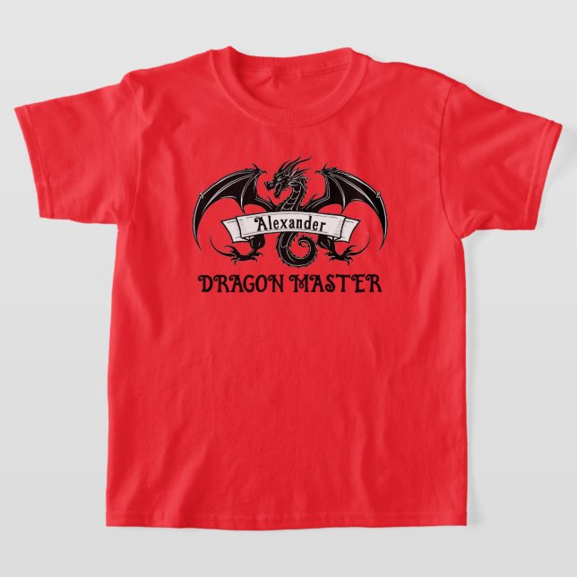 Dragon Master Personalize T Shirt (Laydown)