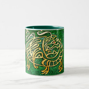 Dragon maze Två-Tonad mugg