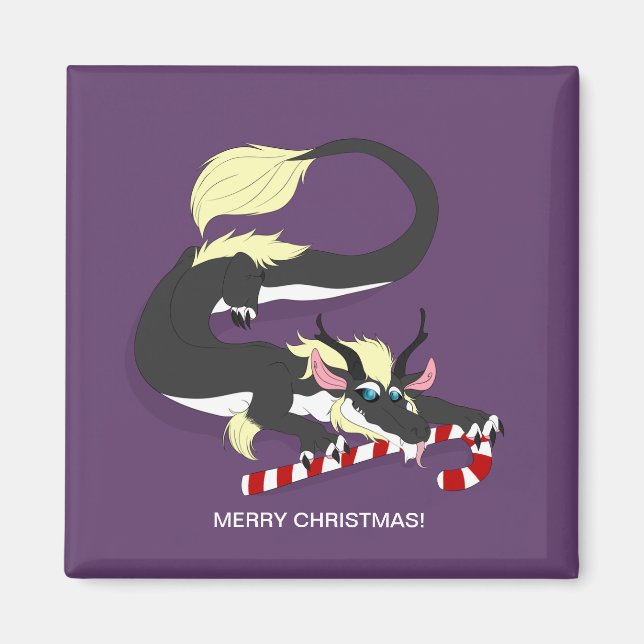 DRAGON MED CANDY CANE MAGNET (Framsidan)
