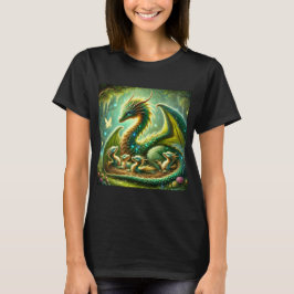 Dragon med spädbarn t shirt