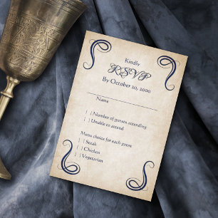 Dragon Medieval Fantasy Bröllop OSA Kort