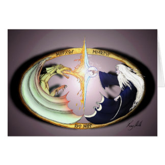 Dragon & Merlin Hälsningskort