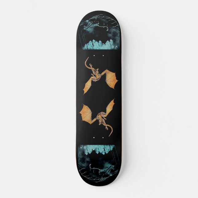 Dragon Mist Mini Skateboard Bräda 18,5 Cm (Framsida)
