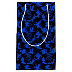 Dragon mönster 02 blue.bwx4 Black