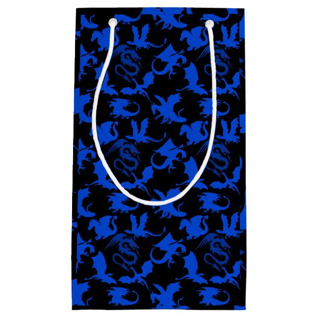 Dragon mönster 02 blue.bwx4 Black (Framsidan)