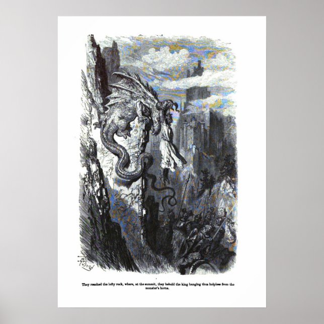 Dragon Myth Poster Gustave Dore (Framsidan)
