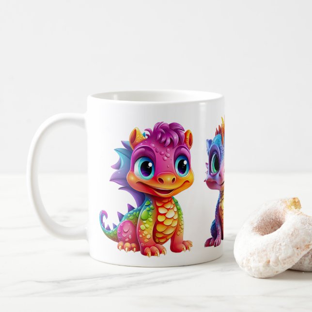 Dragon Namn Mugg för äventyrsbarn (Med munk)