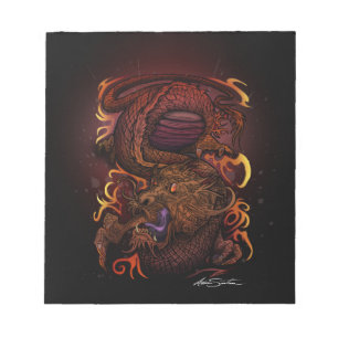 Dragon (Namnteckning design) Anteckningsblock