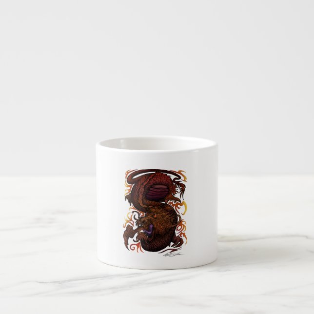 Dragon (Namnteckning design) Espressomugg (Framsidan)
