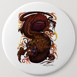 Dragon (Namnteckning design) Knapp
