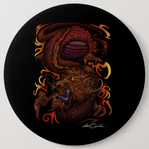 Dragon (Namnteckning design) Knapp