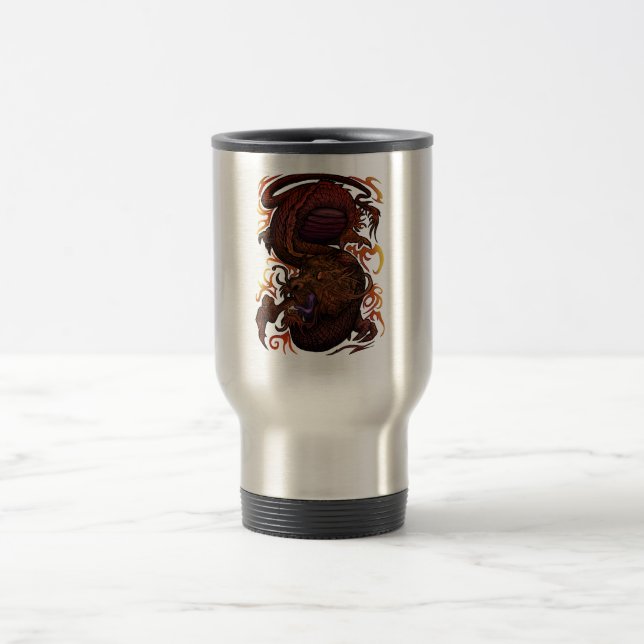 Dragon (Namnteckning design) Resemugg (Center)