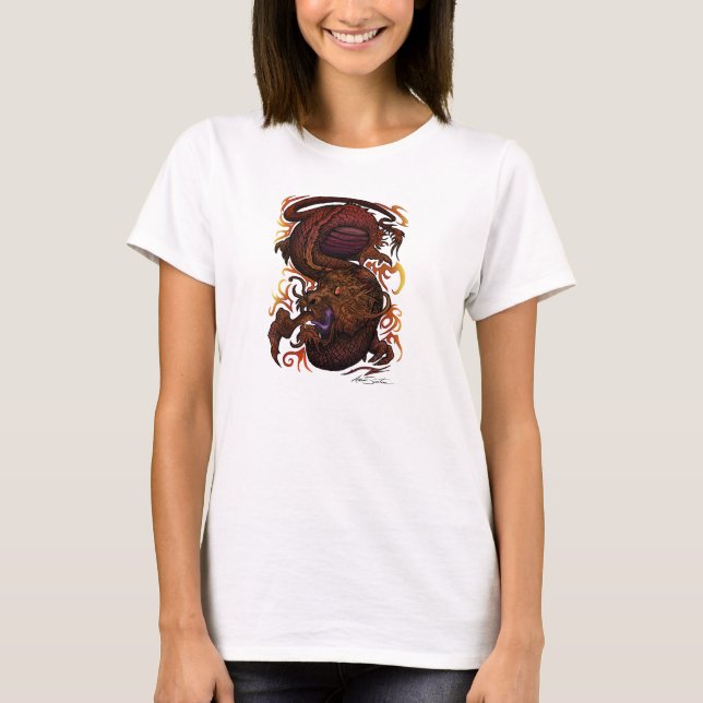 Dragon (Namnteckning design) Tee (Framsida)