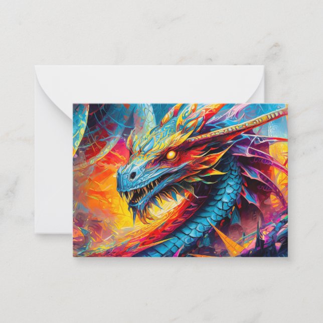 Dragon Note Card Anteckningskort (Framsida)