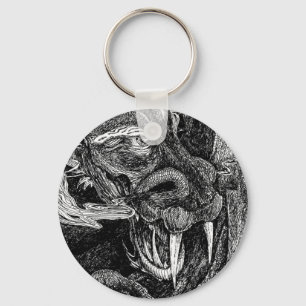 Dragon-nyckelkedja Nyckelring