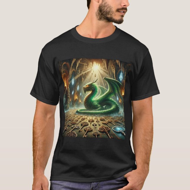 Dragon Nycklar T Shirt (Framsida)