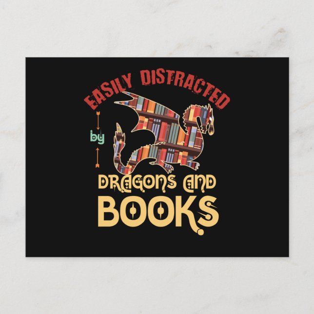 Dragon och Bokar Vykort (Framsida)