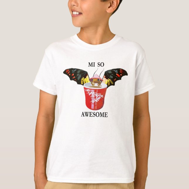 Dragon och Kinesiska Kopp Tee (Framsida)