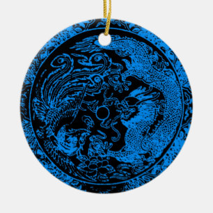 Dragon och Phoenix Ornament