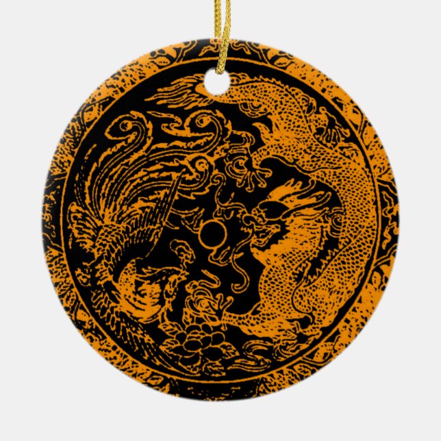 Dragon och Phoenix Ornament (Framsidan)