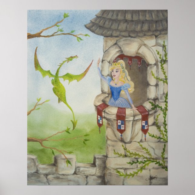 Dragon och Princess Poster (Framsidan)