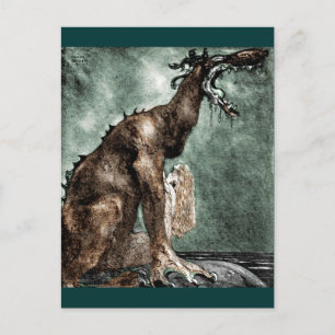 Dragon och Sjöjungfru Vykort